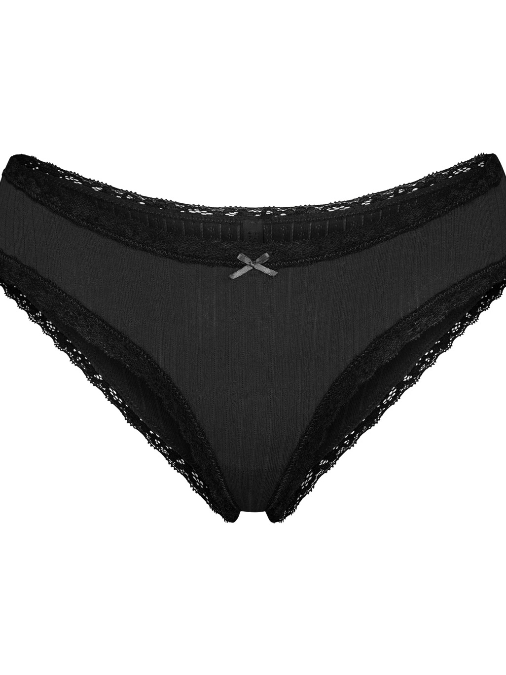 Skims - Pointelle Lace Brief - Black - Set Of 3 - Medium M - New With Tags